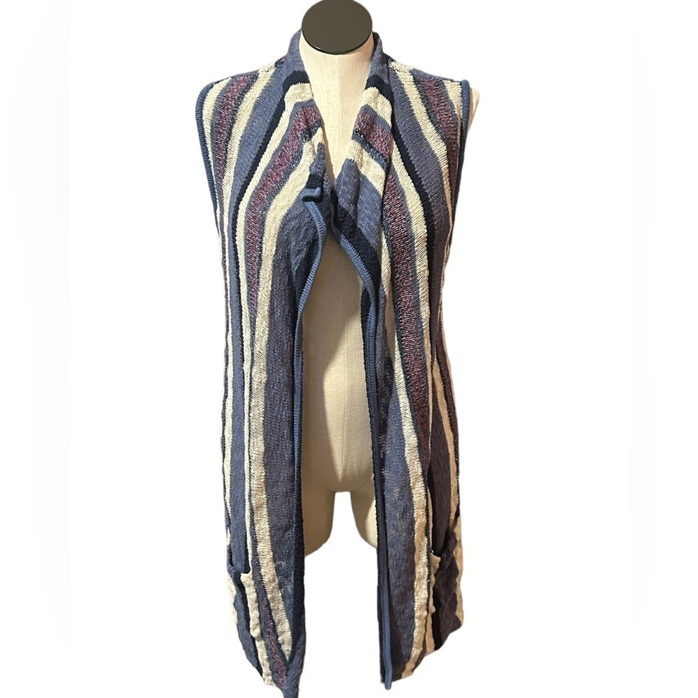Christopher banks multicolor blue purple cream black cardigan women’s size XL